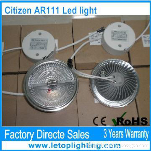 Hot selling 15W Citizen COB /Sharp AR111 led light
